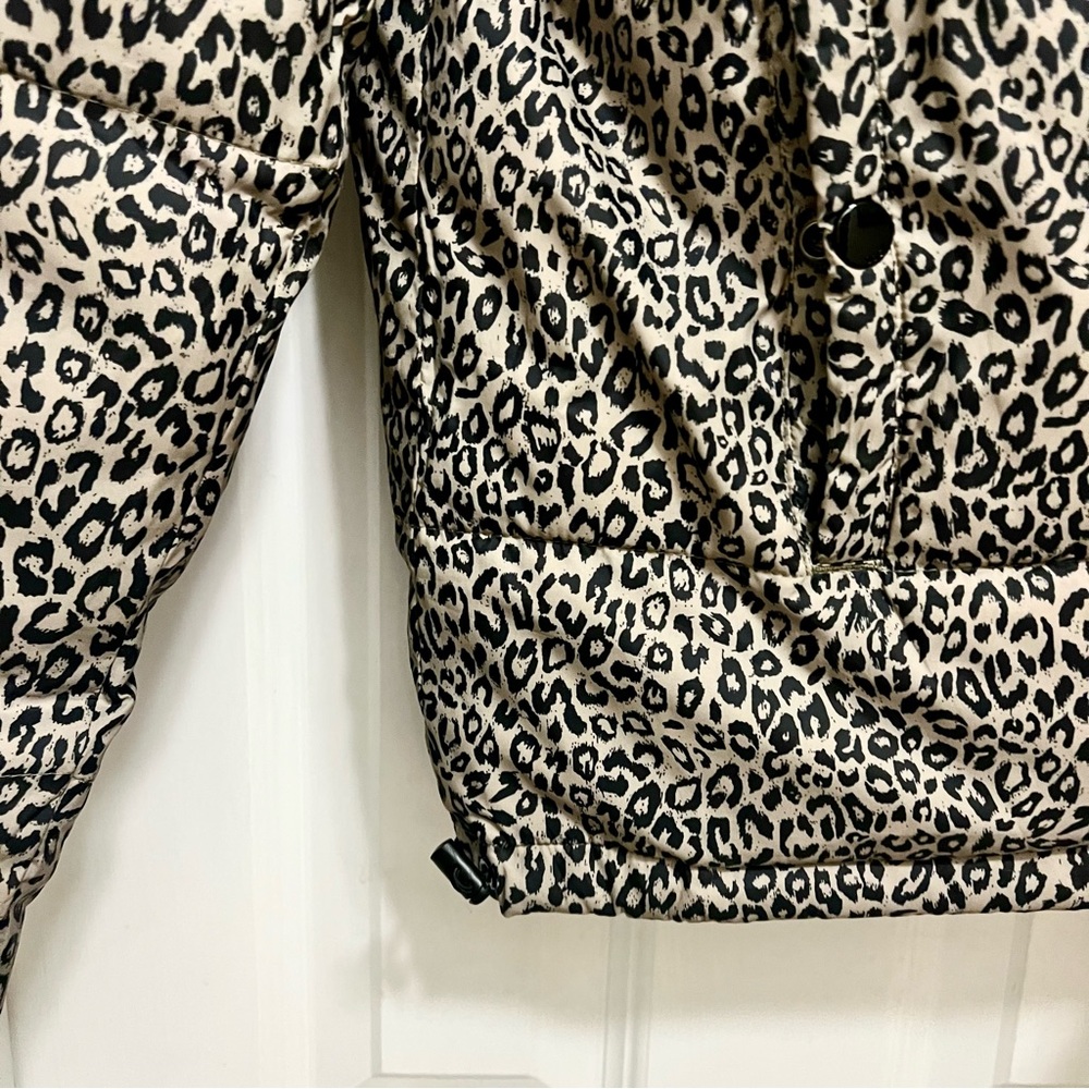 Obey Ruby Leopard Print Puffer Jacket | Size Small - image 7